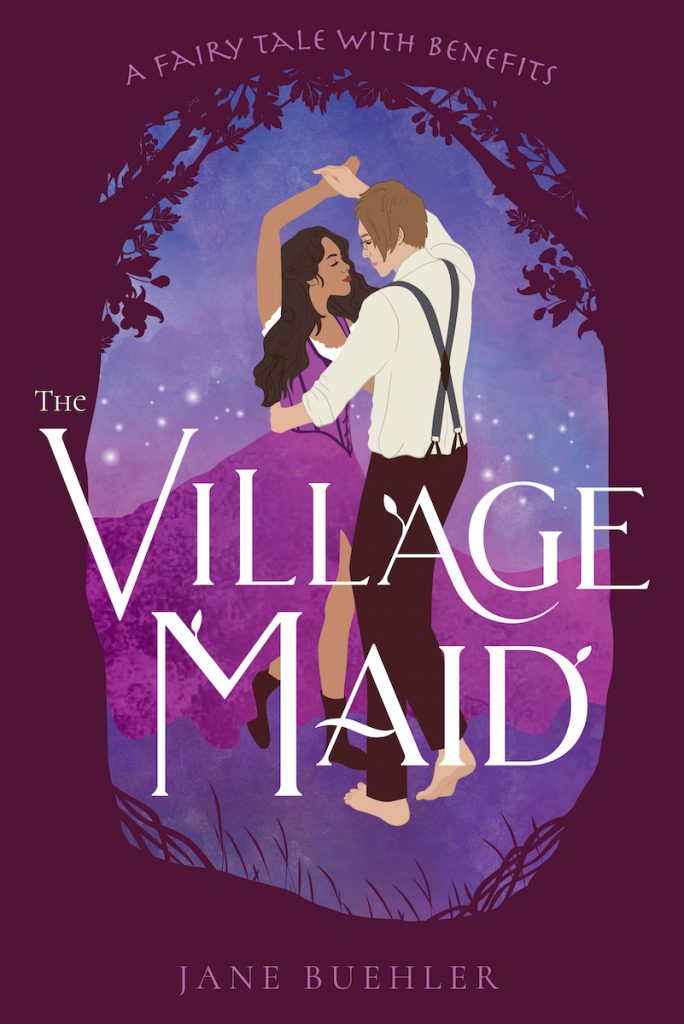 cover of The Village Maid showing two people dancing in a forest